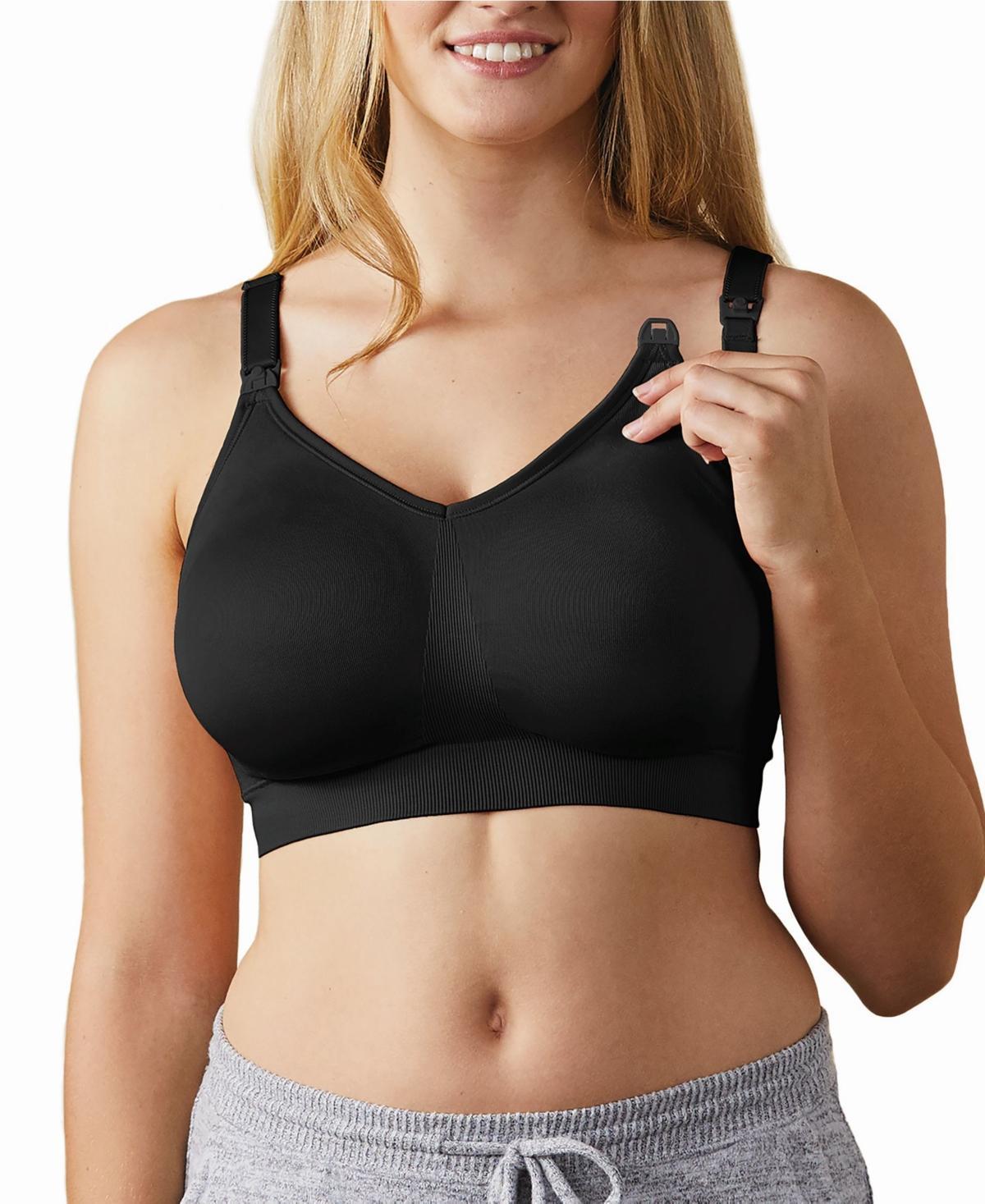 Bravado Designs Women's Body Silk Seamless Nursing Bra, Black Product Image