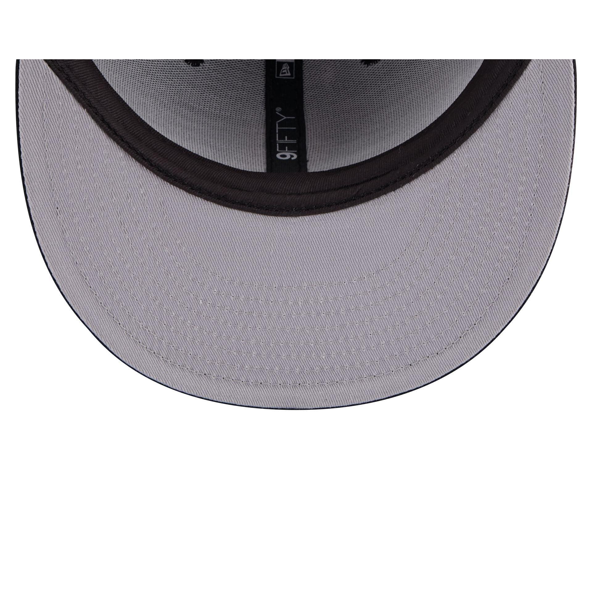 Miami Heat Front Logoman 9FIFTY Snapback Hat Male Product Image