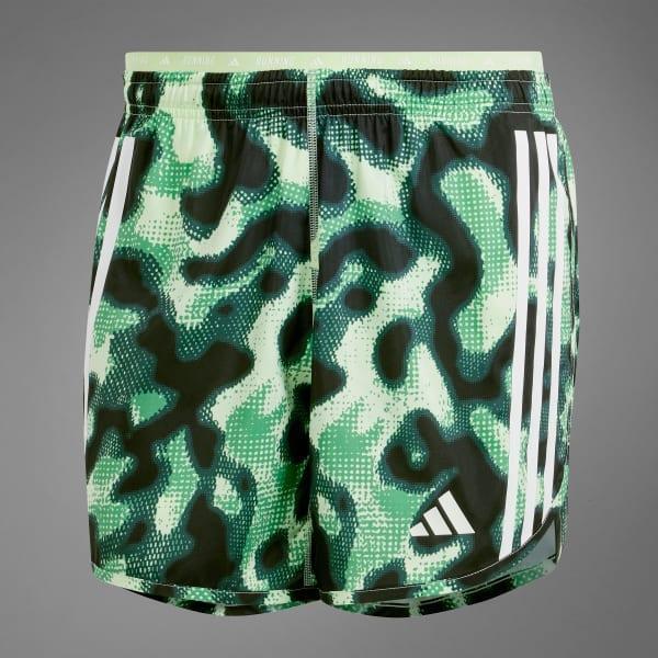 Own the Run 3-Stripes Allover Print Shorts Product Image