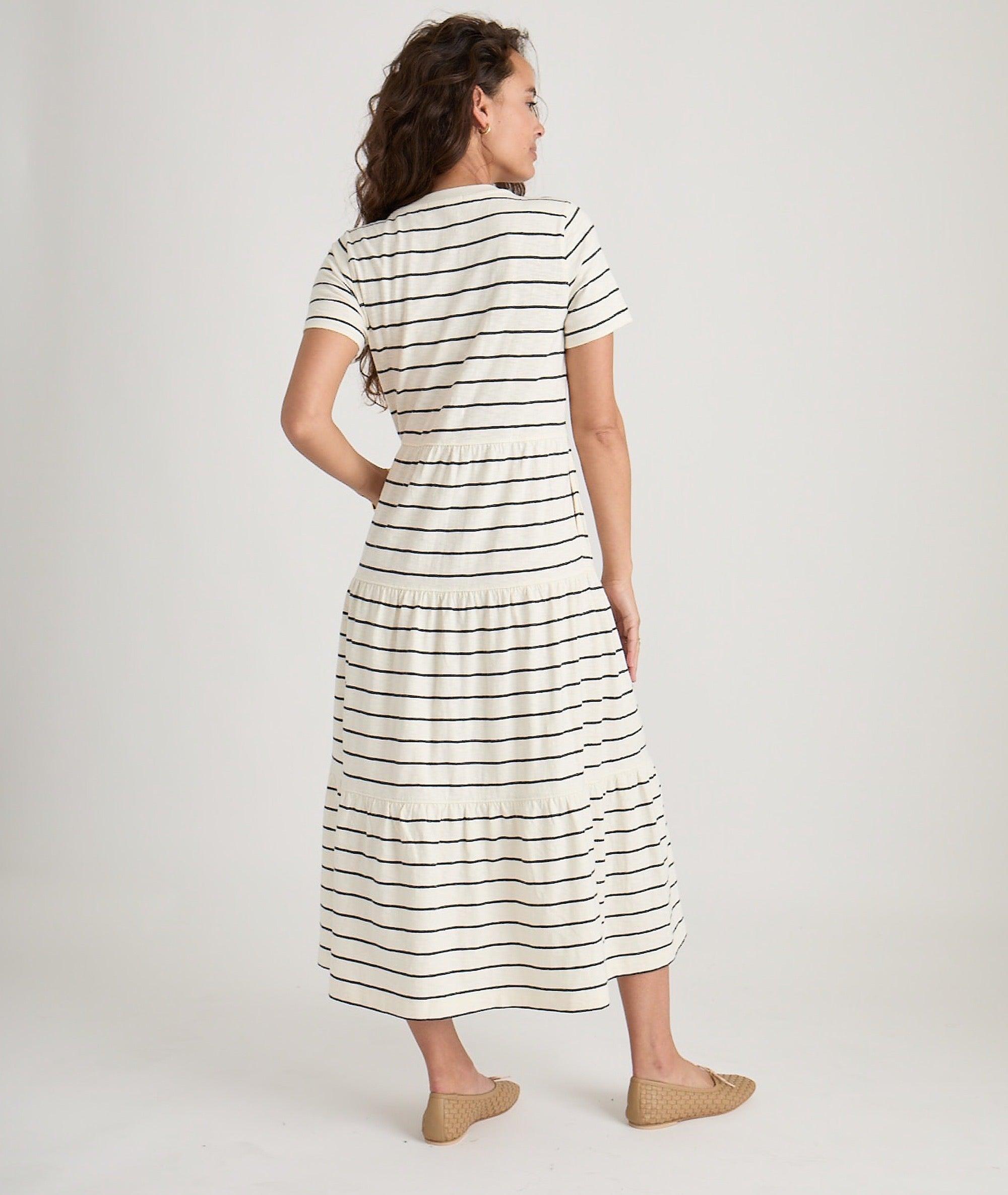 Vintage Slub Midi Dress Product Image