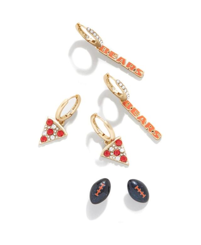 Womens Chicago Bears Three-Pack Earring Set Product Image