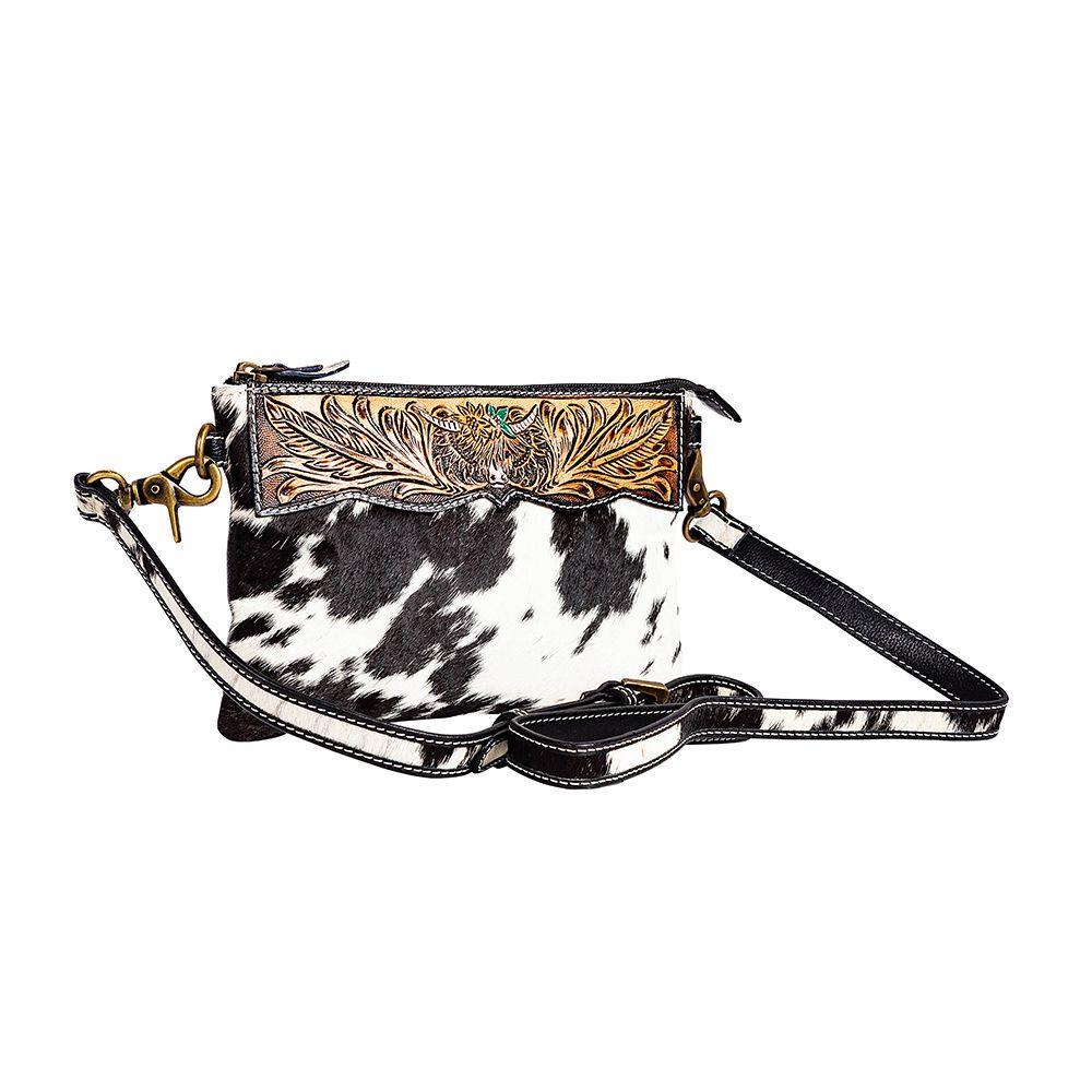 Bloomin' Steer Hand-tooled Clutch Bag Product Image