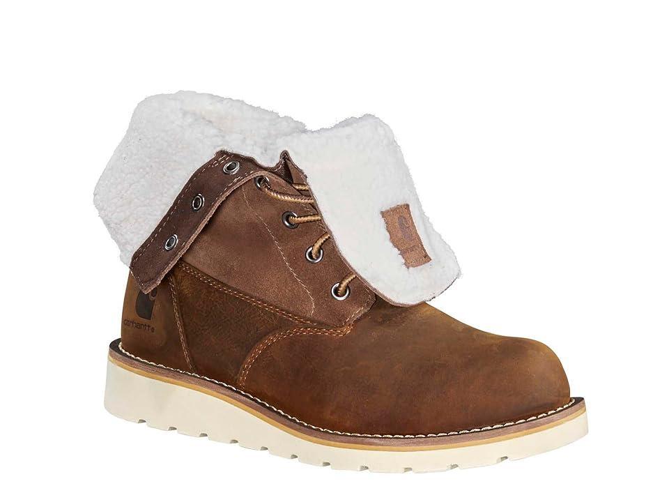 Womens Carhartt® 8" Waterproof Insulated Wedge Fold-Down Winter Boot - Hickory Product Image