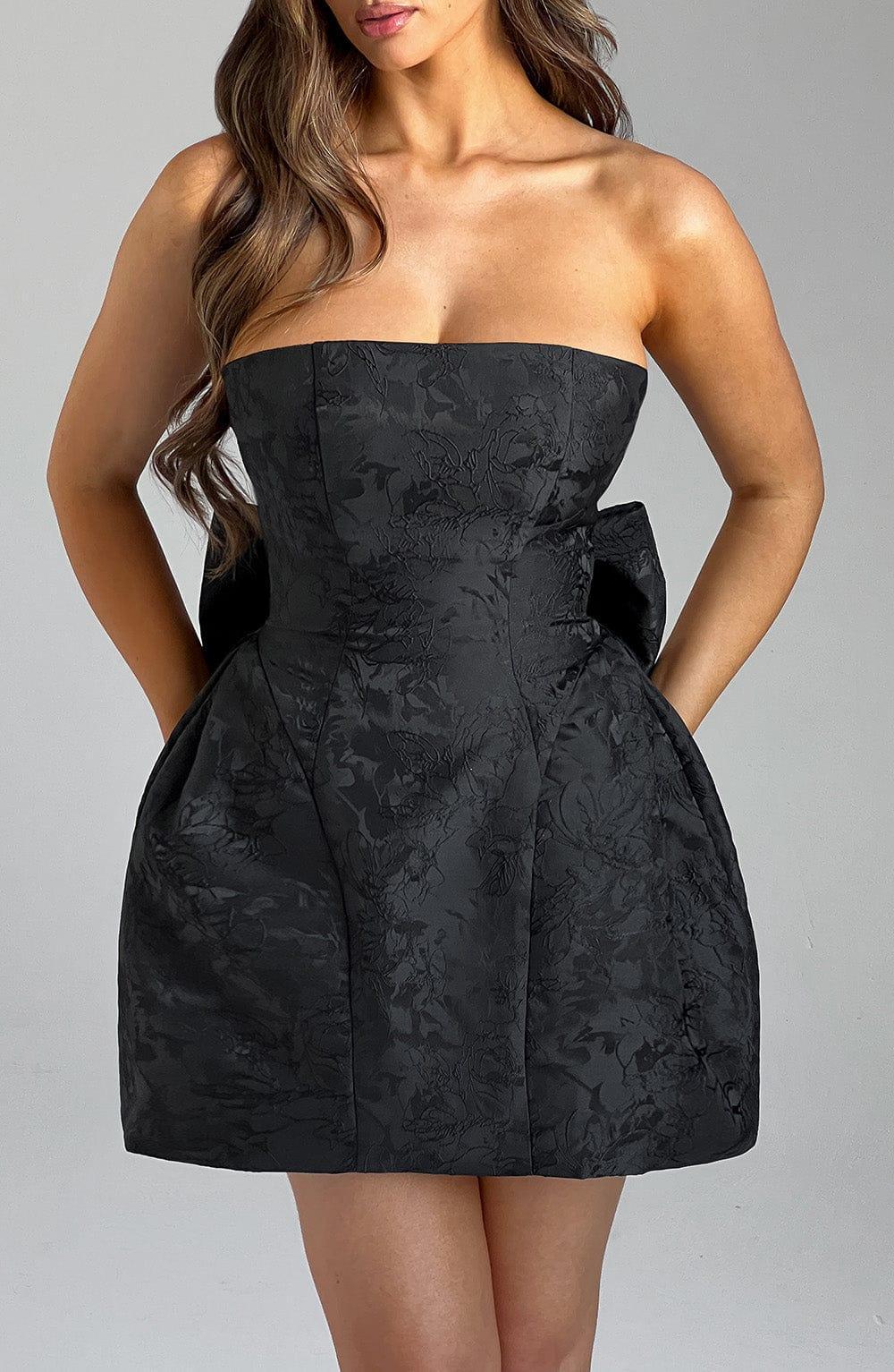 Elenora Mini Dress - Black Product Image