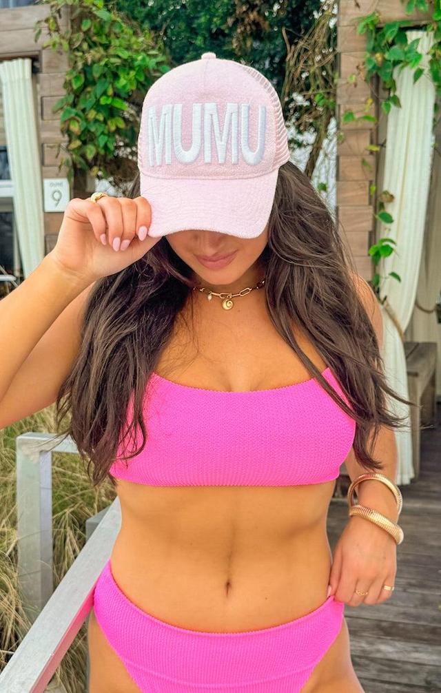 MUMU Terry Trucker Hat ~ Bubblegum Pink Product Image