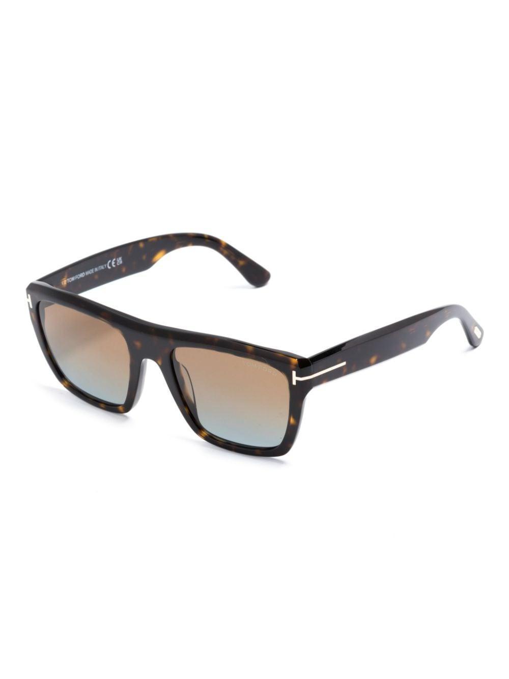 Alberto Tortoiseshell-effect Sunglasses In Braun Product Image