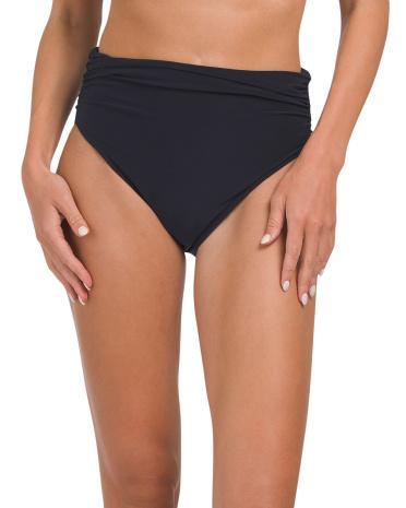 Ruched High Rise Bikini Briefs For Women Product Image