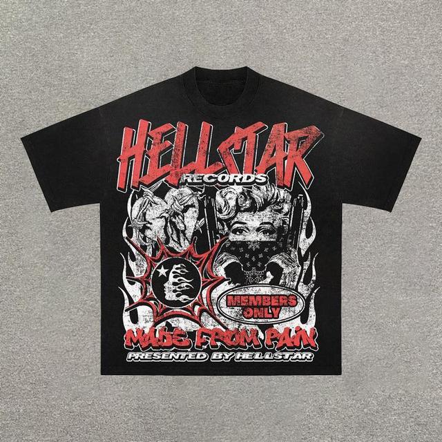 Vintage Hellstar Graphic Cotton Short Sleeve T-Shirt Product Image