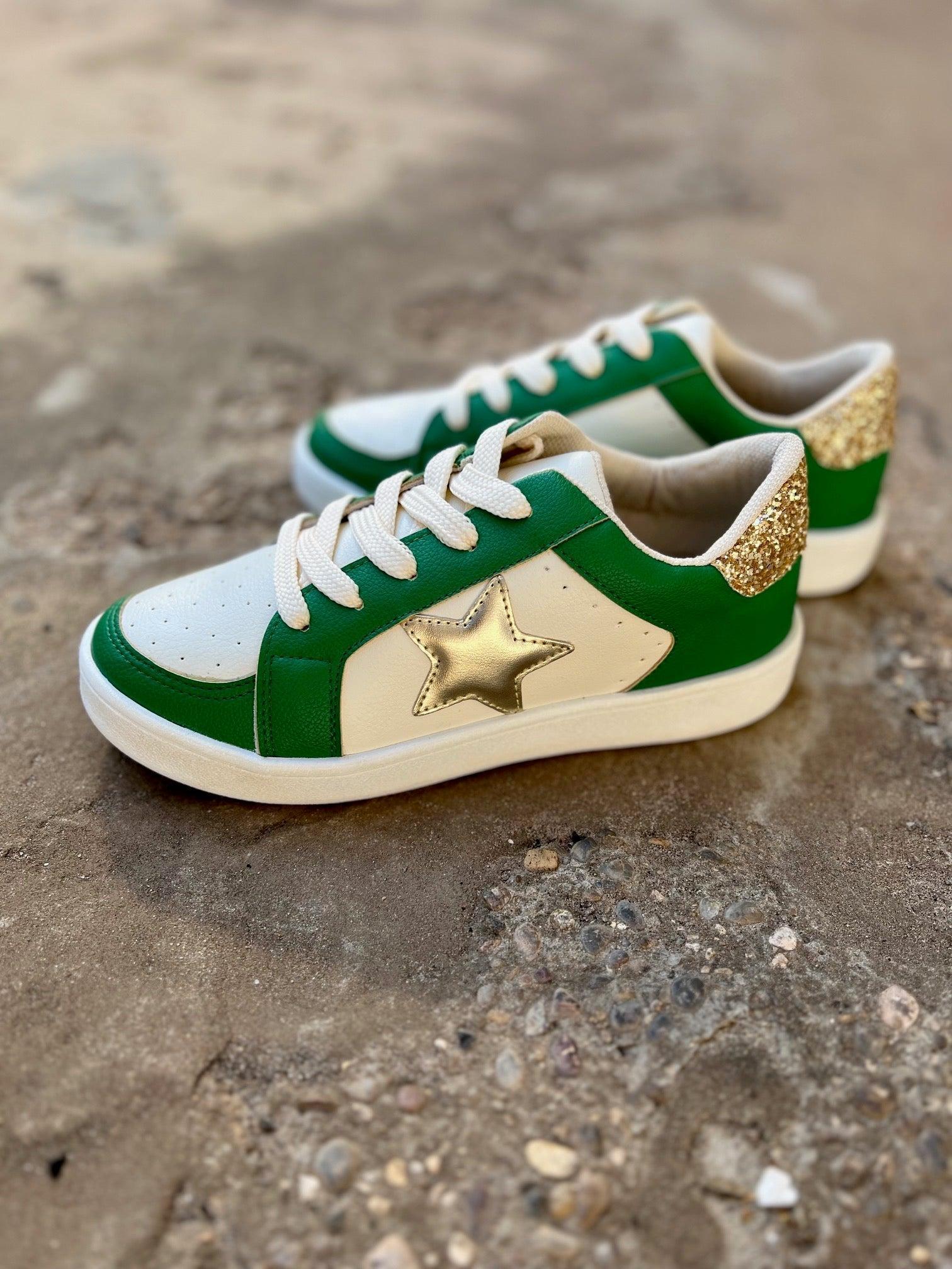 Green & Gold Game Day Sneakers Product Image