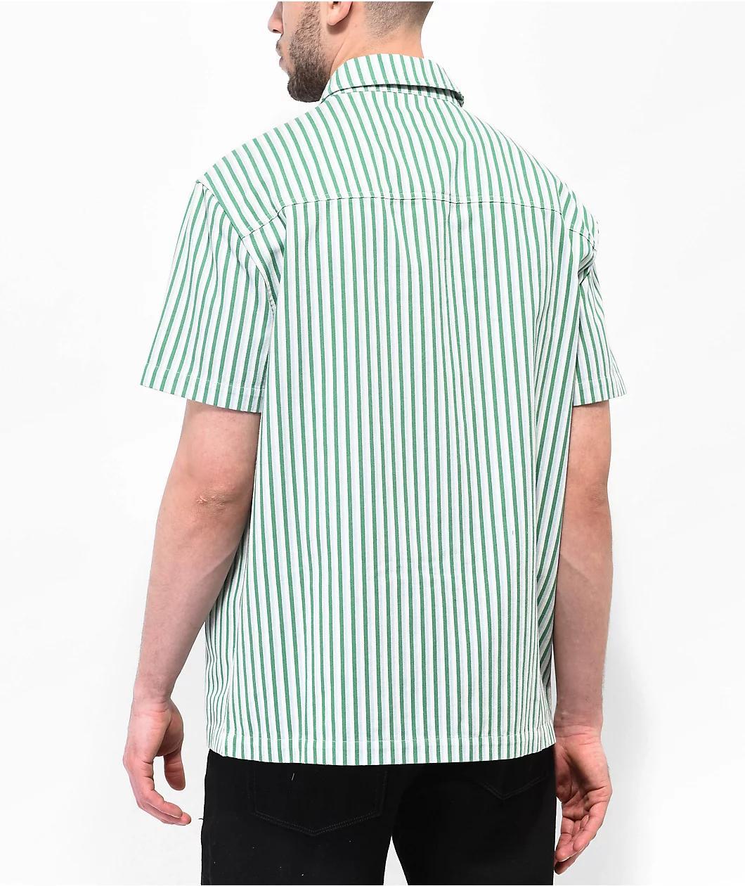 Empyre Glen Green Stripe Short Sleeve Shirt Product Image