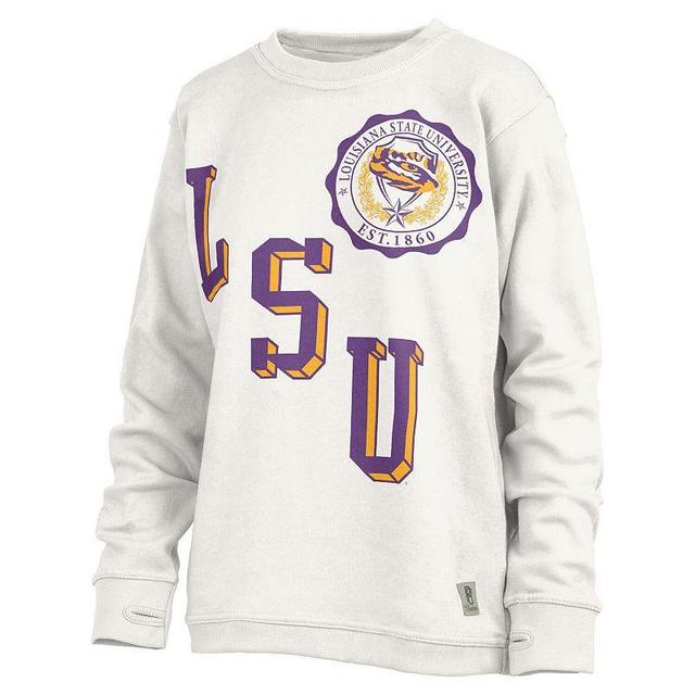 Womens Pressbox LSU Tigers Shoreline Sundown Pullover Sweatshirt Product Image