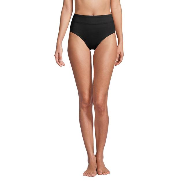 Lands End Womens Long Tummy Control High Waisted Bikini Swim Bottoms Product Image