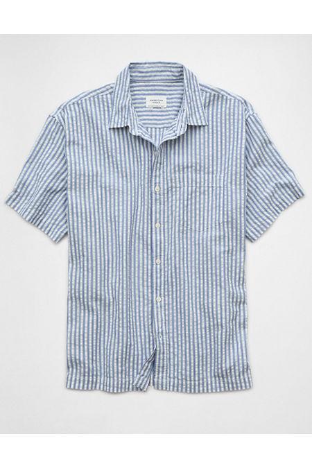 AE Striped Button-Up Poolside Shirt Men's Product Image