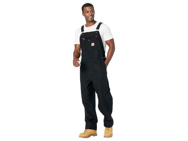 Carhartt Men's R01 Duck Bib Overall Black Product Image