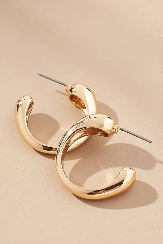 Bean End Hoop Earrings Product Image