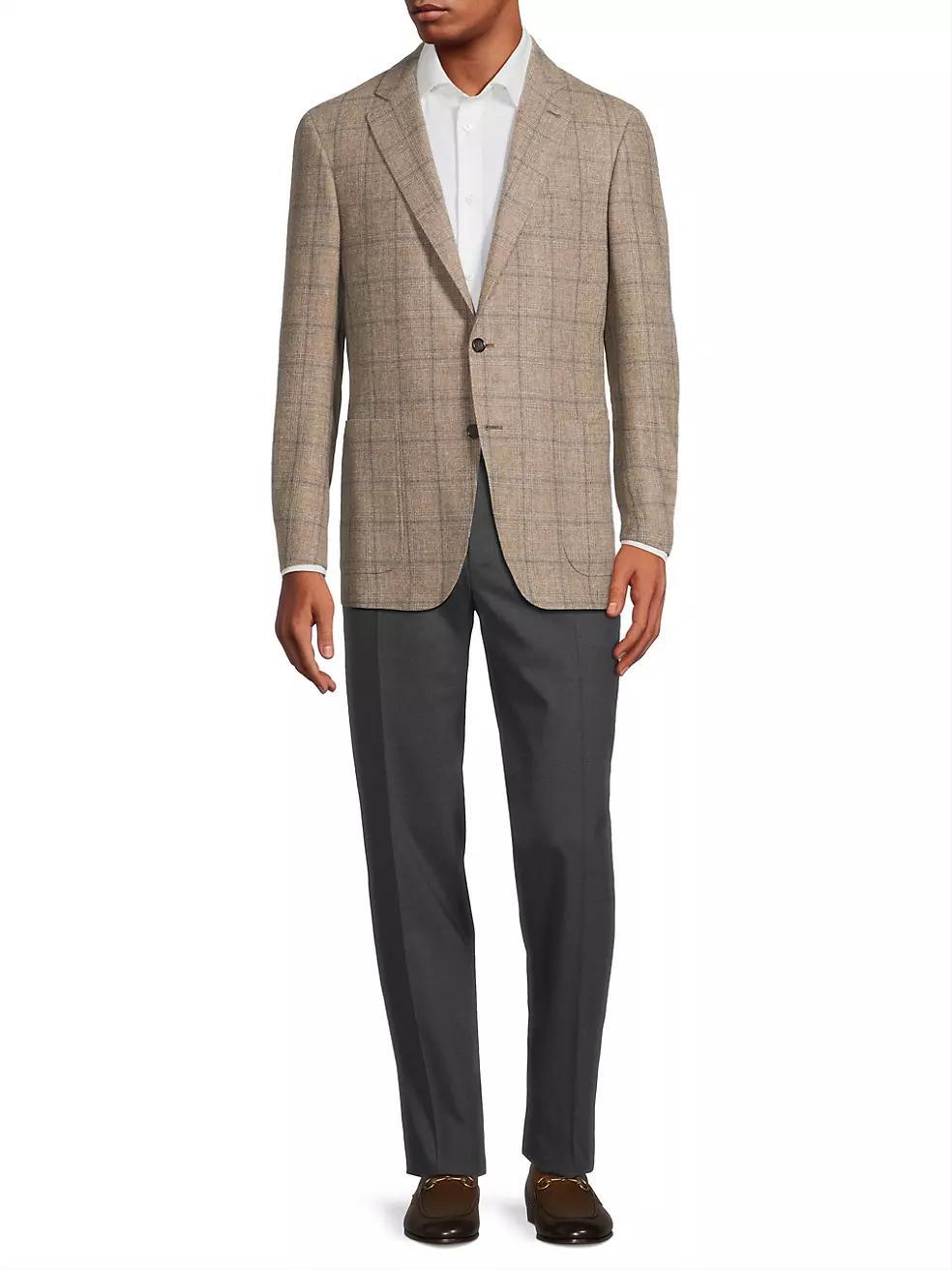 Kei Plaid Wool-Cashmere Sportcoat Product Image