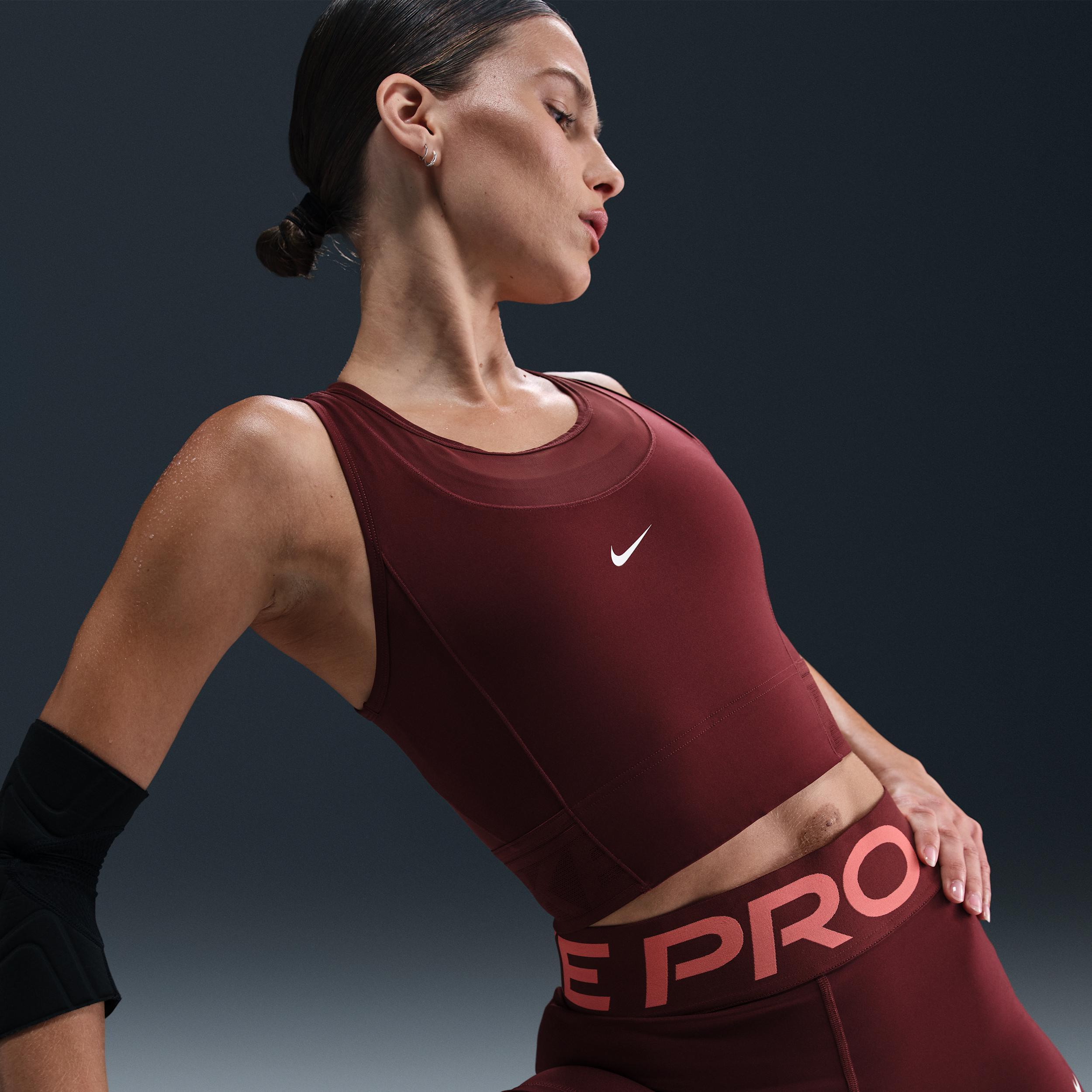 Women's Nike Pro Dri-FIT Cropped Tank Top Product Image