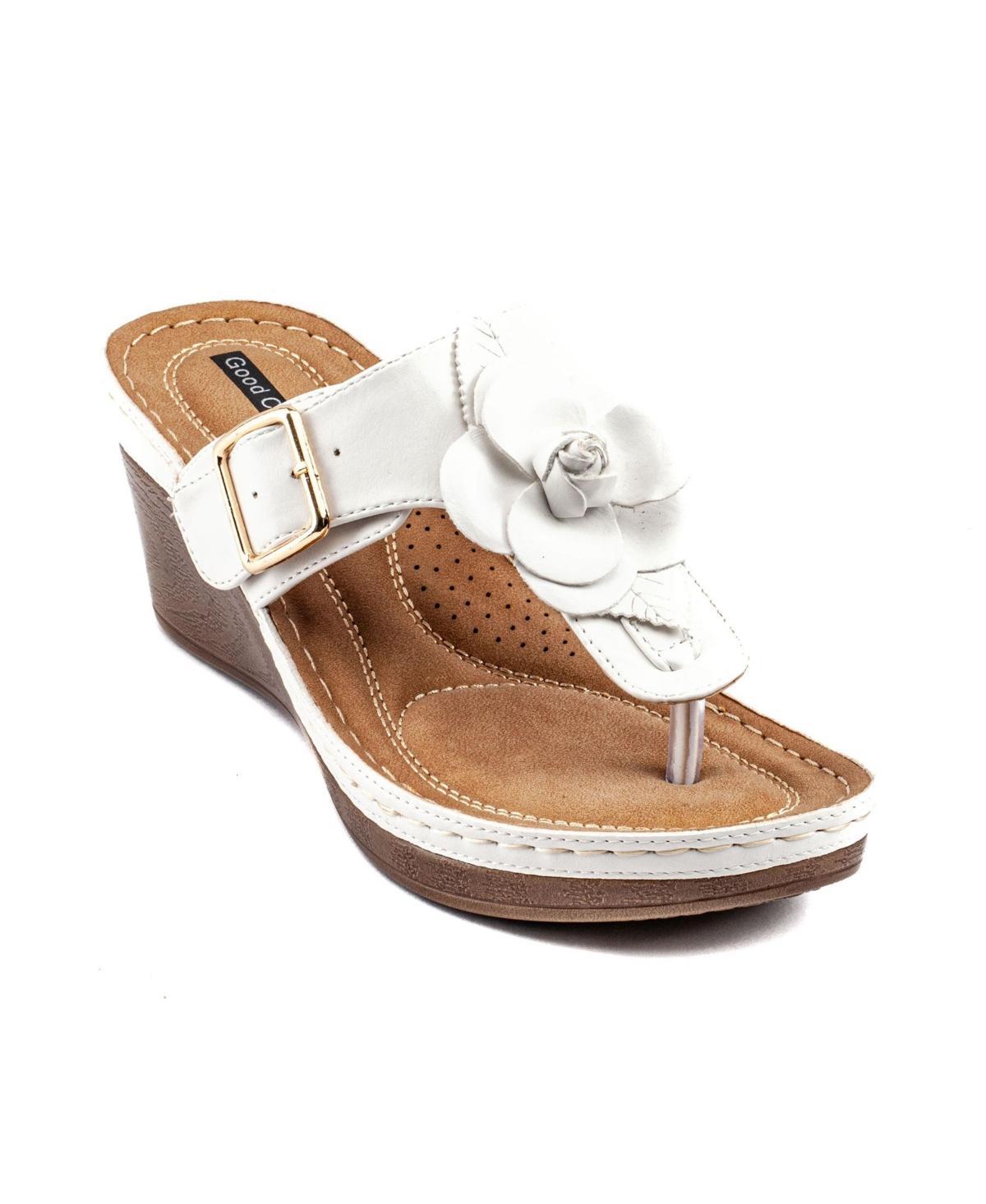 Gc Shoes Womens Flora Rosette Wedge Sandals product image