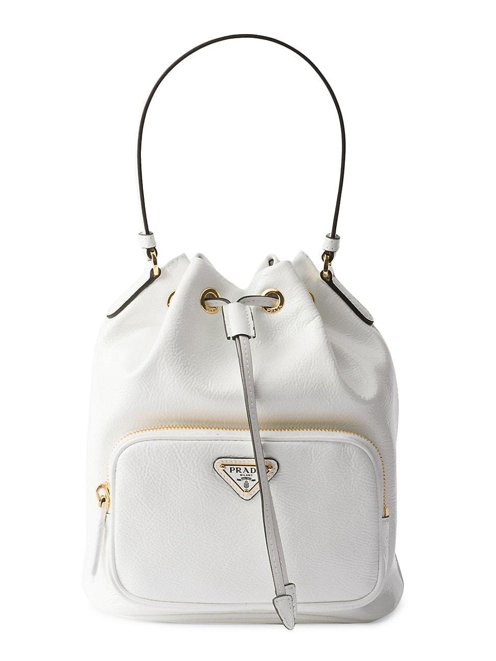 Womens Duet Naplak Patent Leather Bucket Bag Product Image