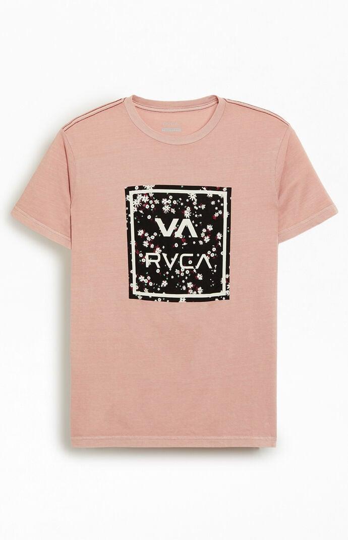 RVCA VA All The Way Short Sleeve Tee (Pale Mauve) Men's Clothing Product Image