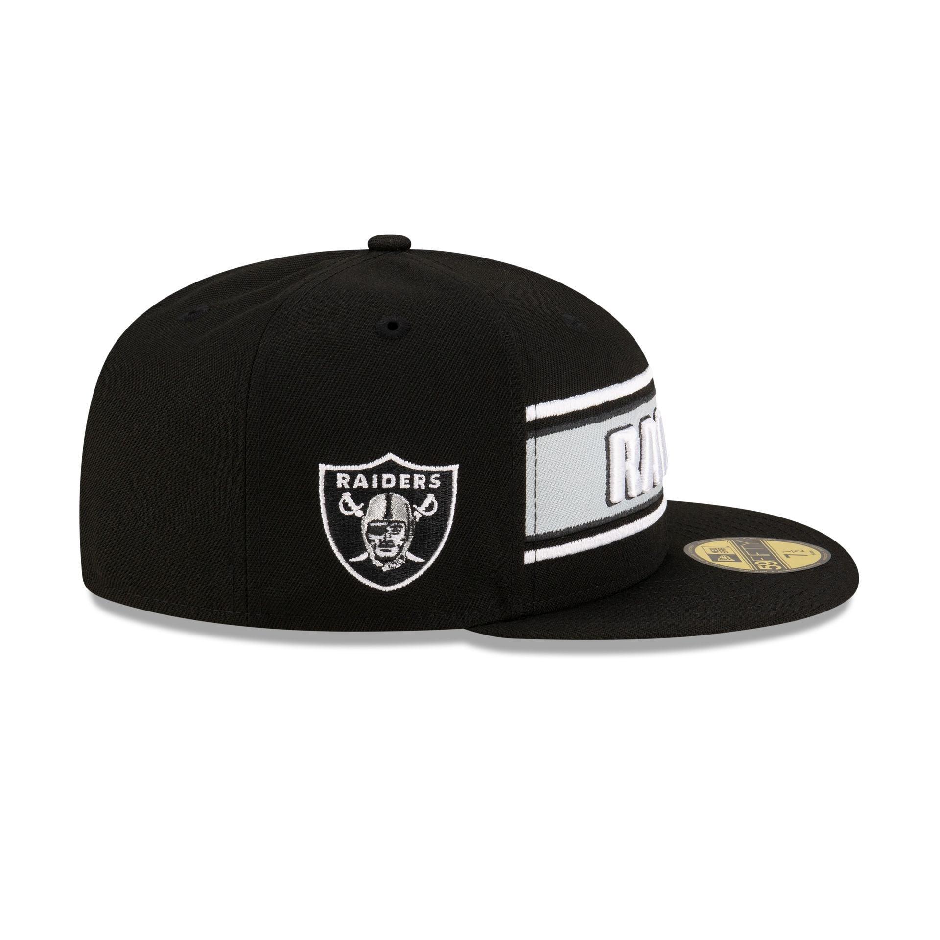 Las Vegas Raiders 2024 Sideline Black 59FIFTY Fitted Hat Male Product Image