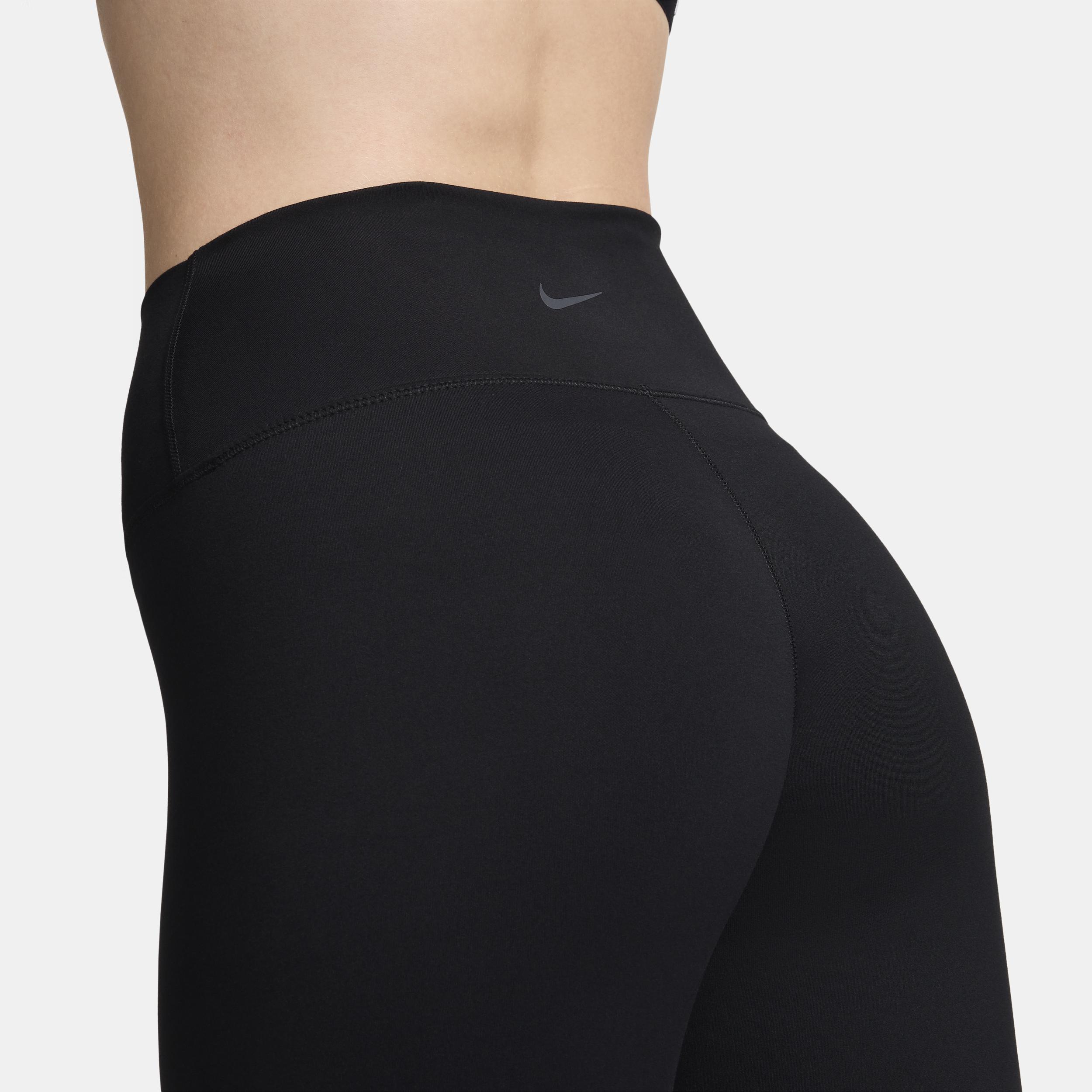 Nike Womens One High-Waisted Cropped-Length Leggings black Product Image