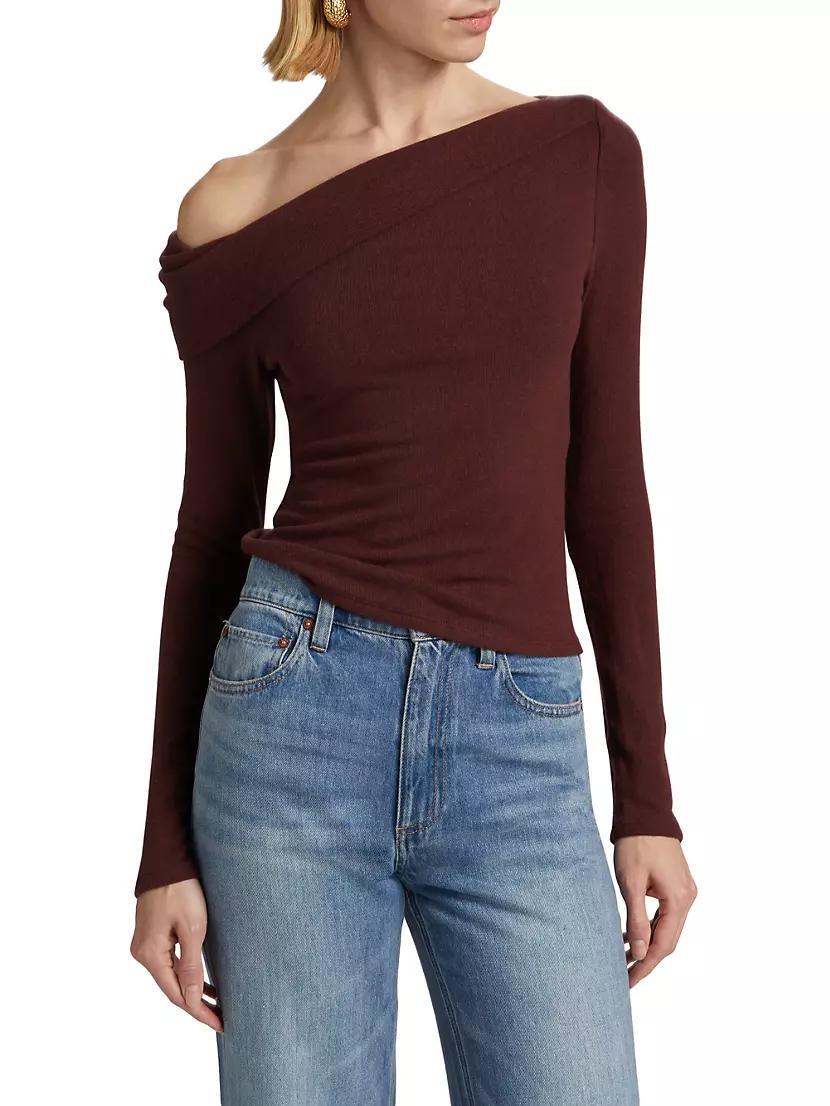 Elio One-Shoulder Knit Top Product Image