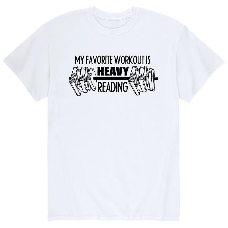 Mens My Favorite Workout Reading Tee Athletic Grey Product Image