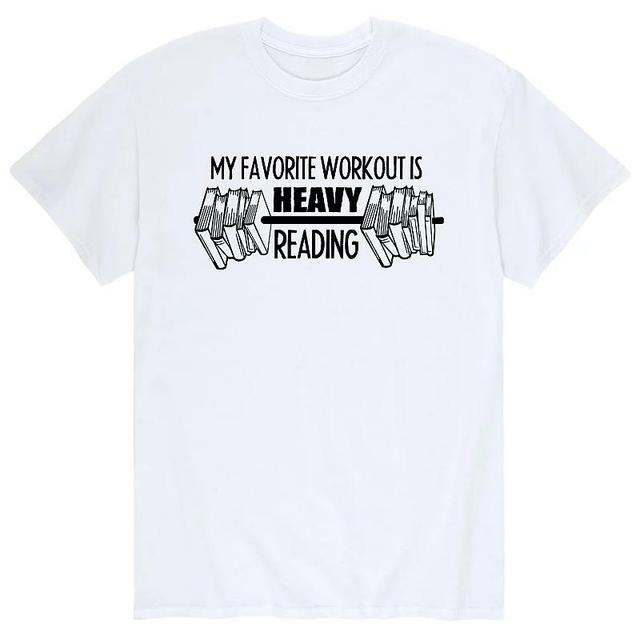 Mens My Favorite Workout Reading Tee Athletic Grey Product Image