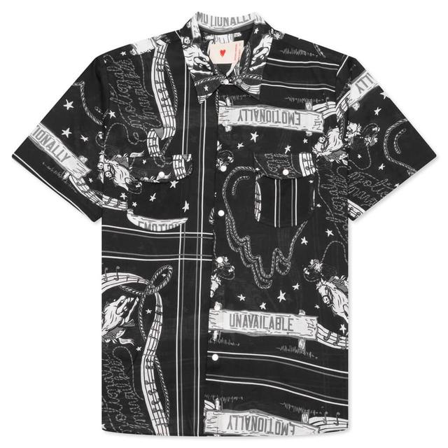 Rodeo Bandana S/S Shirt - Black Male Product Image