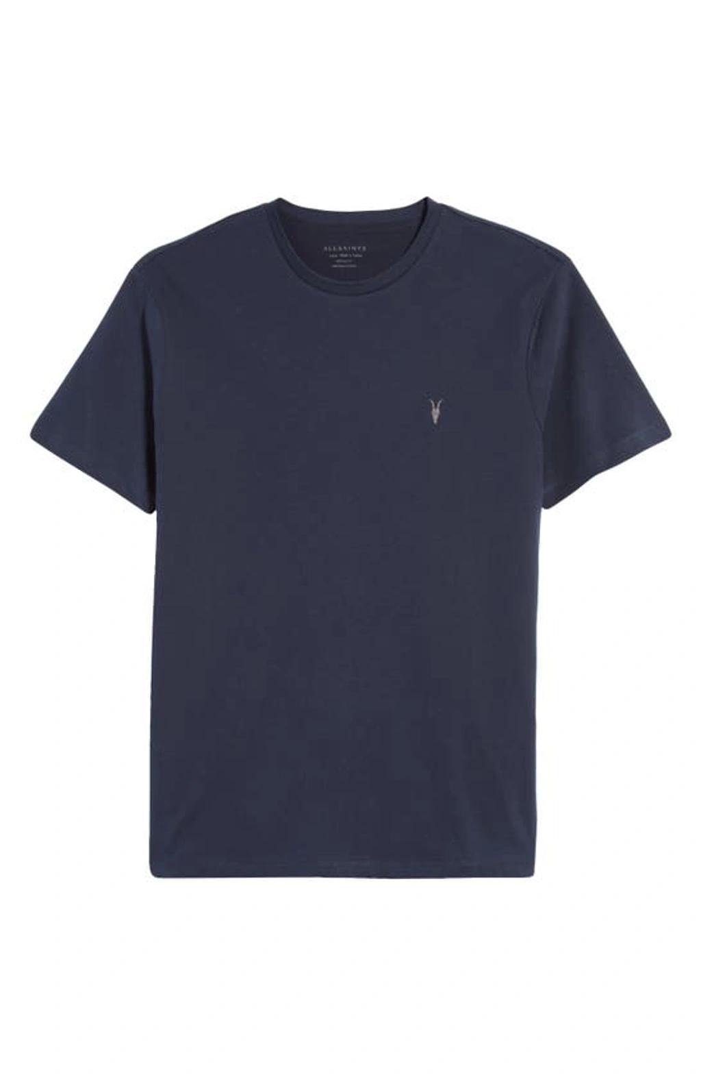 AllSaints Brace Short Sleeve Crew (Smokey Grey) Men's Clothing Product Image