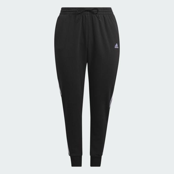 Essentials 3-Stripes Fleece Pants (Plus Size) Product Image