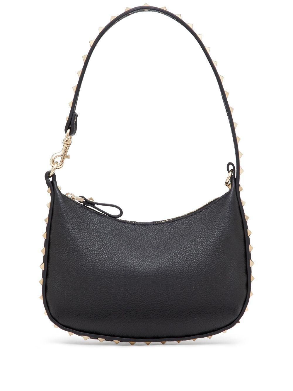 VALENTINO GARAVANI Rockstud Leather Mini Bag In Black Product Image