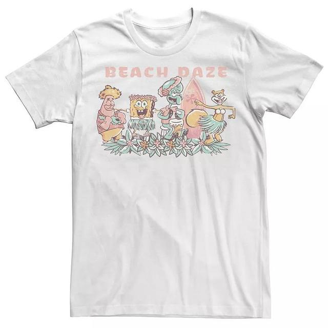 Mens SpongeBob Beach Daze Group Party Tee Product Image