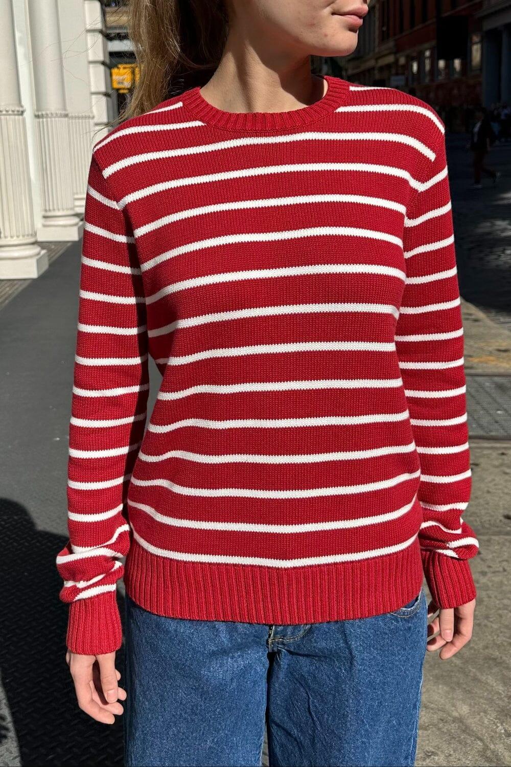 Martha Cotton Thin Stripe Sweater Product Image