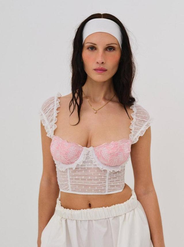 Tawny Bustier — White Product Image