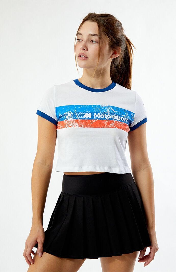 Puma Women's BMW Motorsport Vintage Cropped T-Shirt Product Image