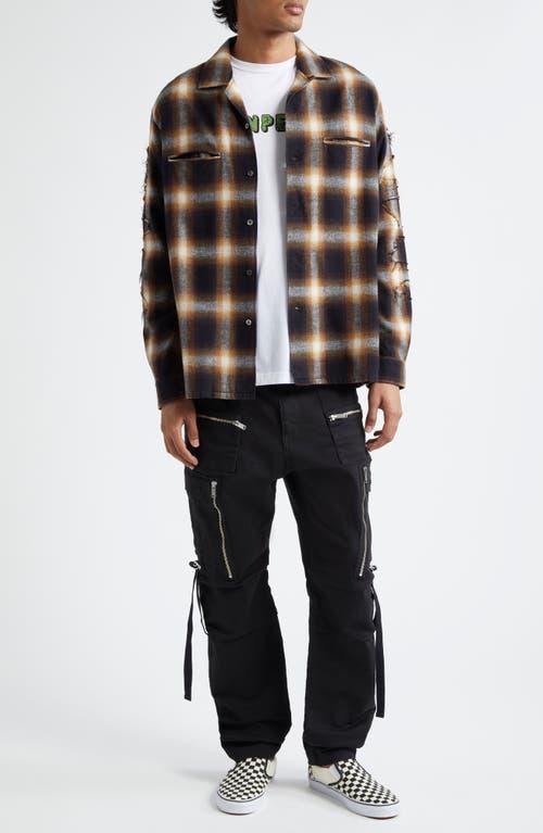 UNDERCOVER Checkered Shirt In Brown Product Image