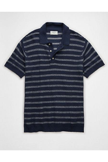 AE Striped Sweater Polo Shirt Mens Product Image