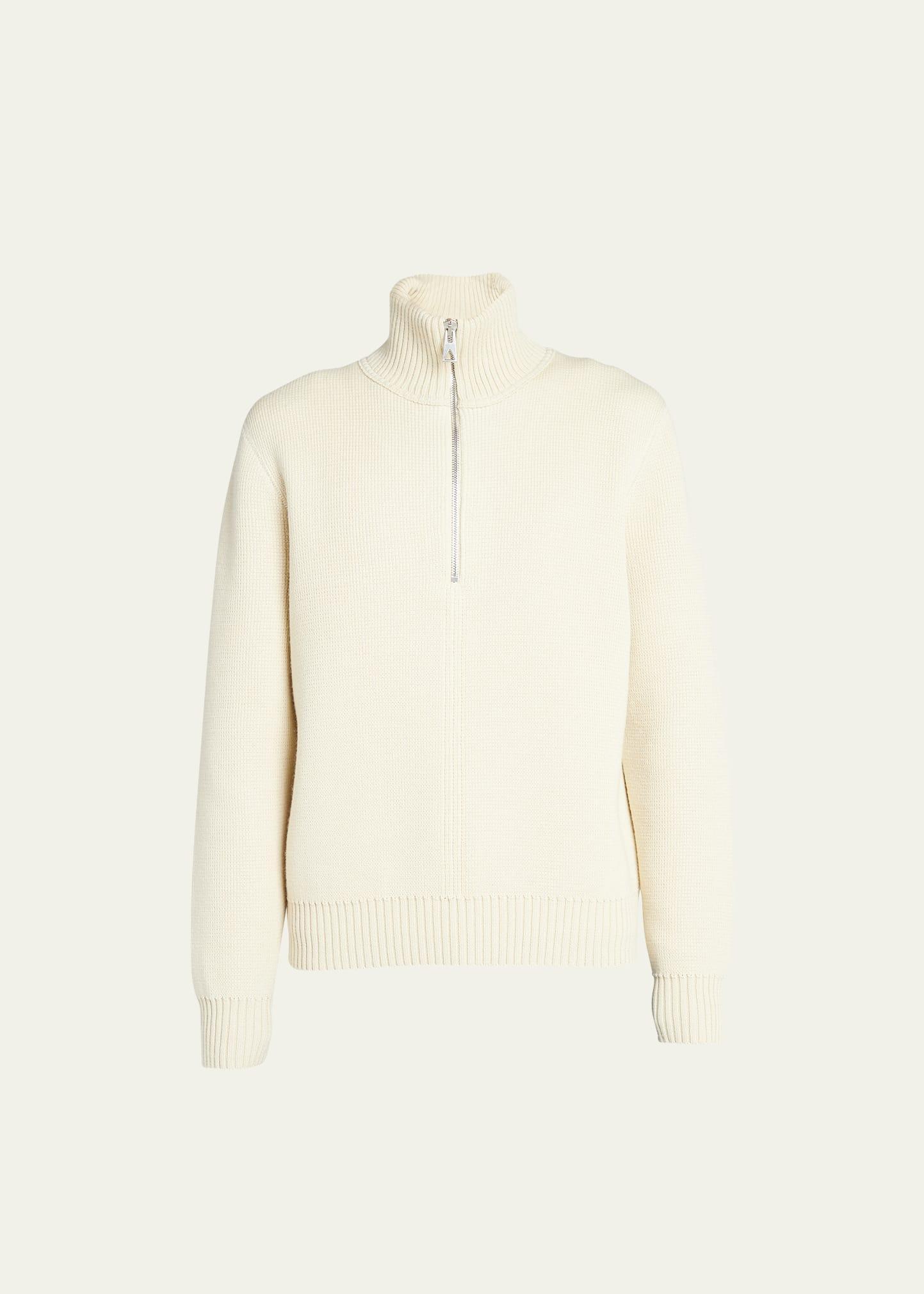 Mens English Rib Quarter-Zip Sweater Product Image