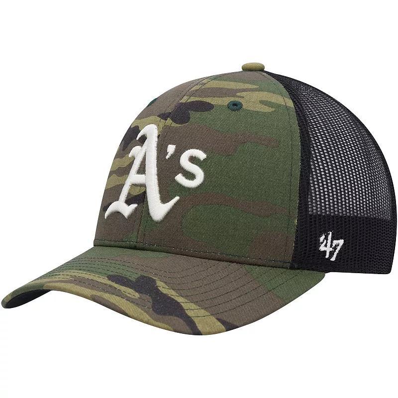 Mens 47 Camo Oakland Athletics Trucker Snapback Hat Product Image