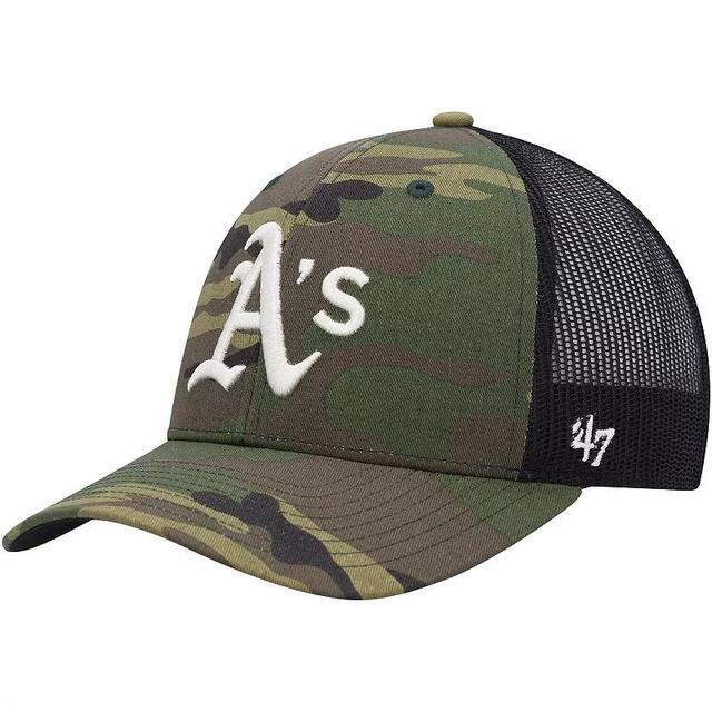 Mens 47 Camo Oakland Athletics Trucker Snapback Hat Product Image