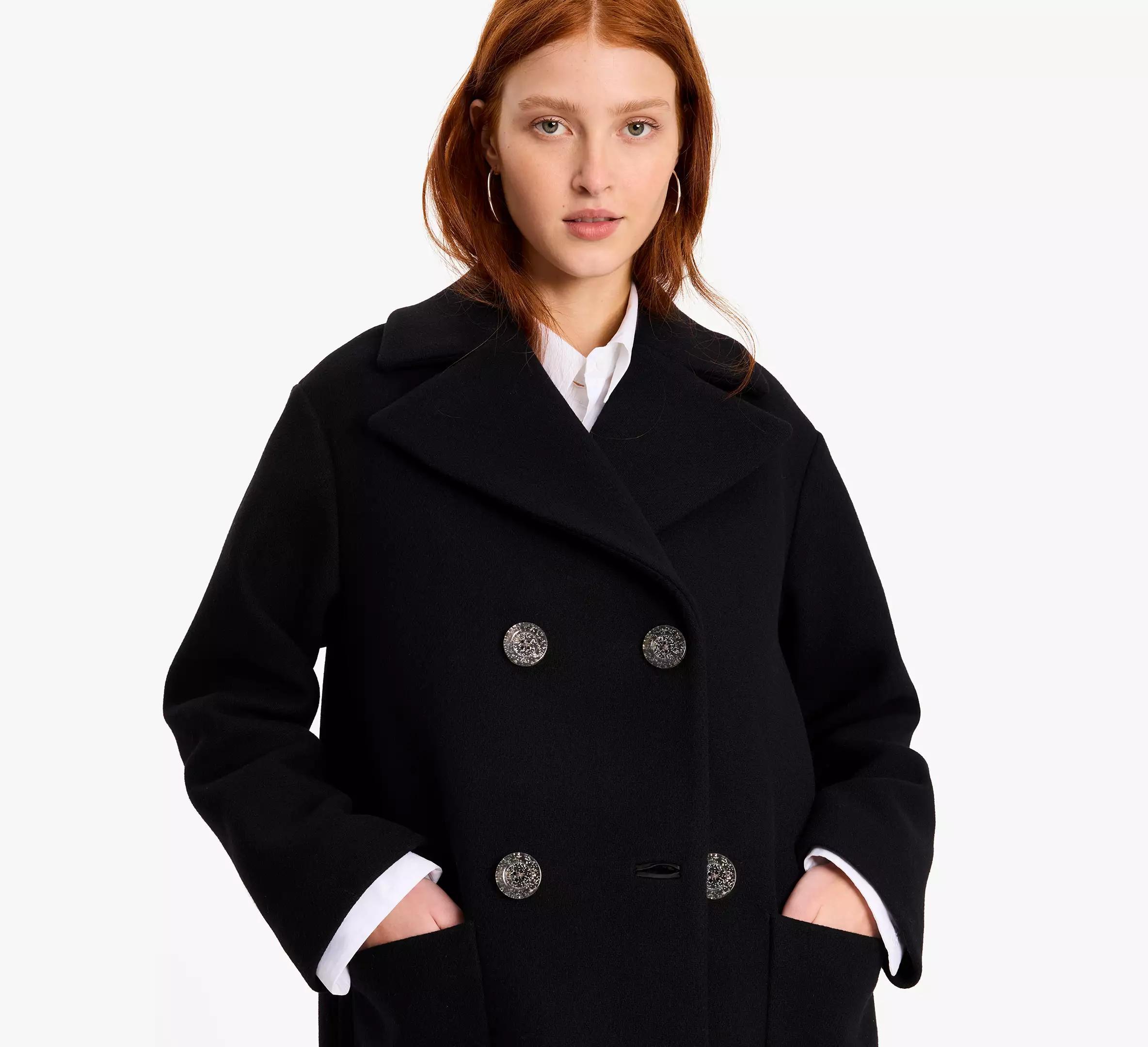 Double Breasted Wool Coat Product Image