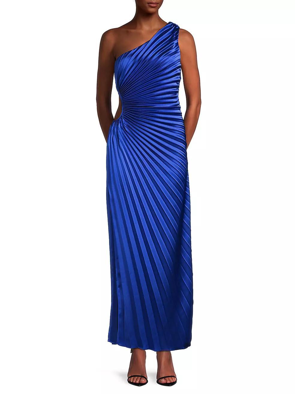 Solie Pleated Cut-Out Maxi Dress Product Image