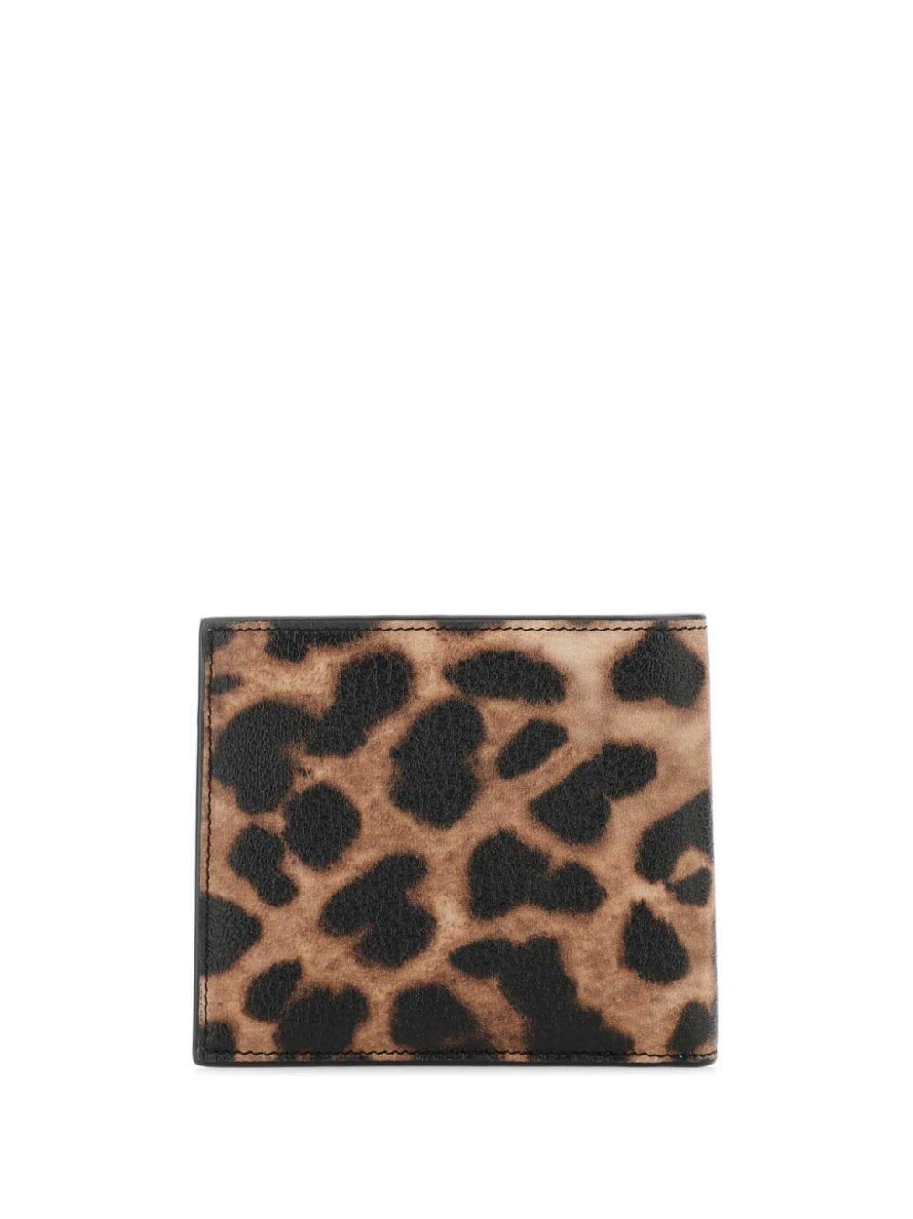 Printed Leather Wallet In Multicolor Product Image