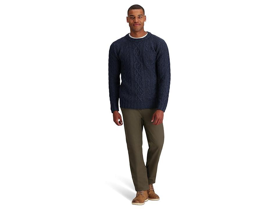 Royal Robbins Baylands Fisherman Sweater (Black Heather) Men's Clothing Product Image