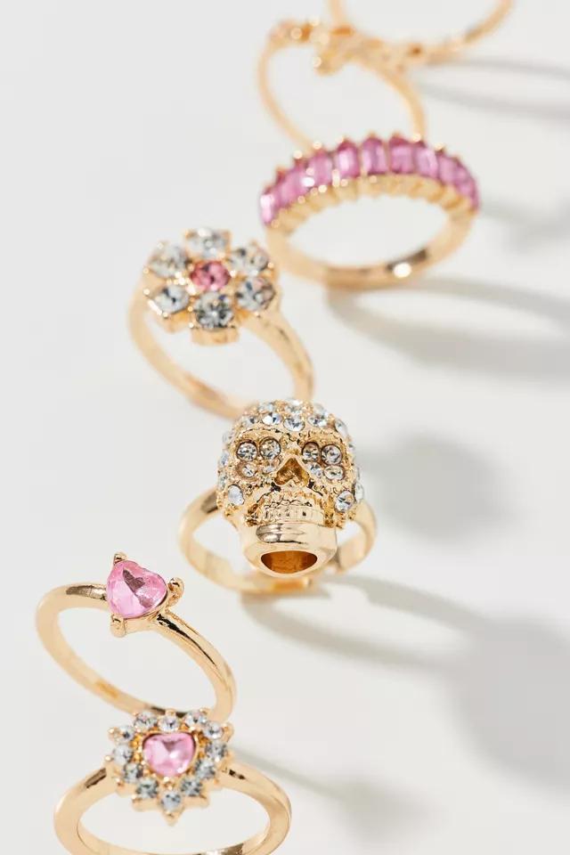 Pink Gem Ring Set Product Image