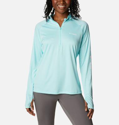 Columbia Womens PFG Tidal Tee Quarter Zip Long Sleeve Shirt- Product Image