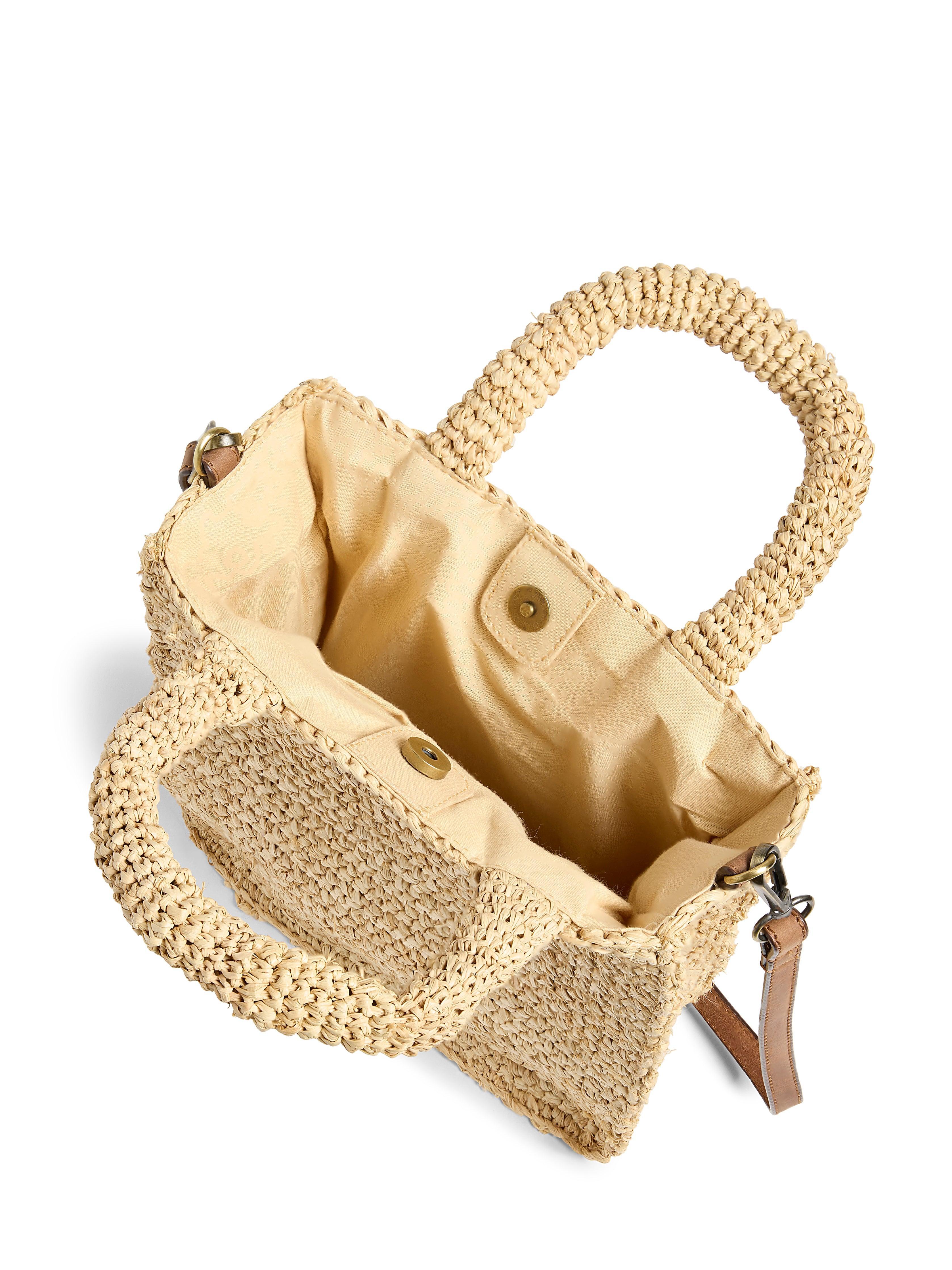 Raffia Cross Body Bag - Natural Female Product Image