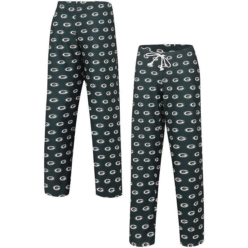 Womens Concepts Sport Bay Packers Gauge Allover Print Sleep Pants Product Image